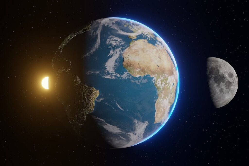 暦の基になっている太陽と月、そして地球