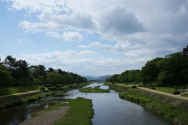 京都府立植物園から徒歩でいける鴨川