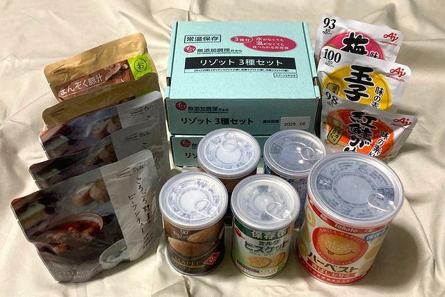 食料品は停電・断水を考慮し開封してそのまま食べられるものがおすすめ